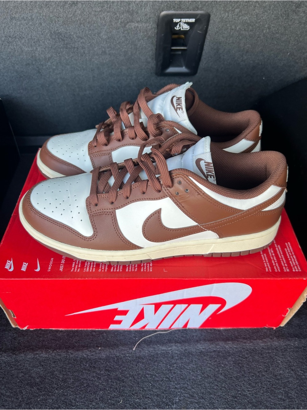Nike Dunk Low Cacao Wow Brown White Leather Sneakers DD1503-124 NIB 11W/9.5M